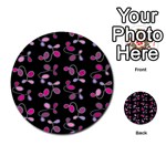 Magenta garden Multi-purpose Cards (Round)  Front 51