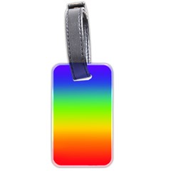 Rainbow Blue Green Pink Orange Luggage Tags (Two Sides)