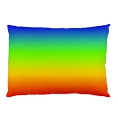 Rainbow Blue Green Pink Orange Pillow Case (Two Sides)