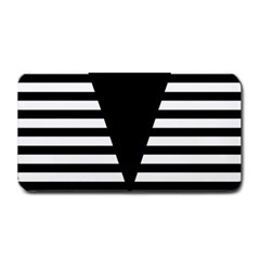Black & White Stripes Big Triangle Medium Bar Mats by EDDArt