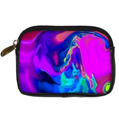 The Perfect Wave Pink Blue Red Cyan Digital Camera Cases by EDDArt