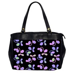 Purple Garden Office Handbags (2 Sides)  by Valentinaart