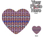Ethnic Colorful Pattern Multi-purpose Cards (Heart)  Front 42