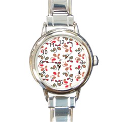 Simple Garden Round Italian Charm Watch