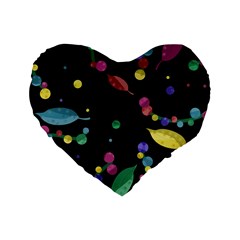 Space Garden Standard 16  Premium Heart Shape Cushions