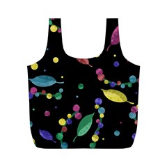 Space Garden Full Print Recycle Bags (m)  by Valentinaart