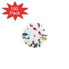 Abstract Floral Design 1  Mini Magnets (100 Pack)  by Valentinaart