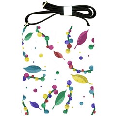 Abstract Floral Design Shoulder Sling Bags by Valentinaart