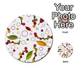 Adorable floral design Multi-purpose Cards (Round)  Front 27