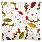 Adorable floral design Large Cushion Case (Two Sides) Back