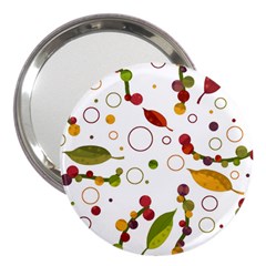 Adorable Floral Design 3  Handbag Mirrors by Valentinaart