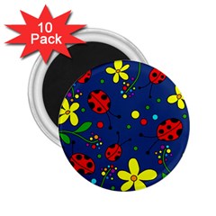 Ladybugs - blue 2.25  Magnets (10 pack) 