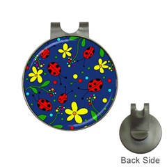 Ladybugs - blue Hat Clips with Golf Markers