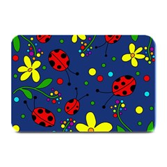 Ladybugs - blue Plate Mats
