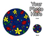 Ladybugs - blue Multi-purpose Cards (Round)  Front 54