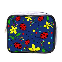 Ladybugs - blue Mini Toiletries Bags