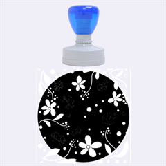 Ladybugs - blue Rubber Round Stamps (Large)