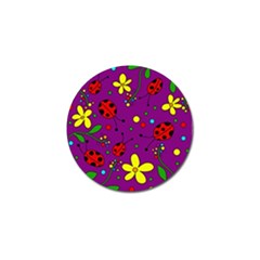 Ladybugs - Purple Golf Ball Marker (4 Pack) by Valentinaart