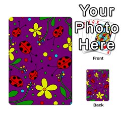 Ladybugs - Purple Multi-purpose Cards (rectangle)  by Valentinaart