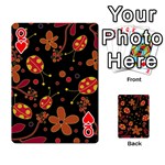 Flowers and ladybugs 2 Playing Cards 54 Designs  Front - HeartQ