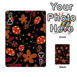 Flowers and ladybugs 2 Playing Cards 54 Designs  Front - Club4