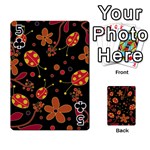 Flowers and ladybugs 2 Playing Cards 54 Designs  Front - Club5
