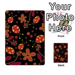 Flowers and ladybugs 2 Playing Cards 54 Designs  Back