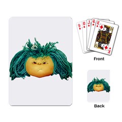 Angry Girl Doll Playing Card by dflcprints