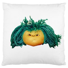 Angry Girl Doll Large Cushion Case (two Sides)