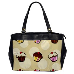 Colorful Cupcakes Pattern Office Handbags by Valentinaart