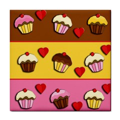 Love Cupcakes Tile Coasters by Valentinaart