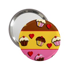 Love Cupcakes 2 25  Handbag Mirrors by Valentinaart
