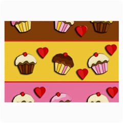 Love Cupcakes Large Glasses Cloth