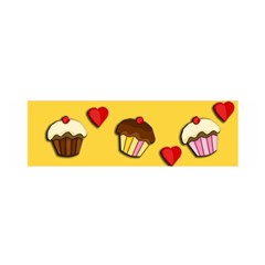 Love Cupcakes Satin Scarf (oblong) by Valentinaart