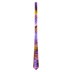 Crystal Star Dance, Abstract Purple Orange Neckties (one Side)  by DianeClancy