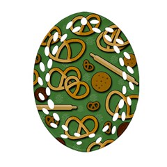 Bakery 4 Oval Filigree Ornament (2-side)  by Valentinaart