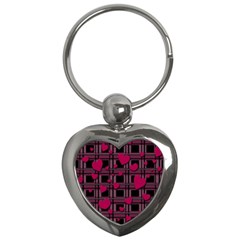 Harts Pattern Key Chains (heart)  by Valentinaart