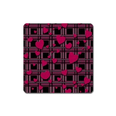 Harts Pattern Square Magnet by Valentinaart