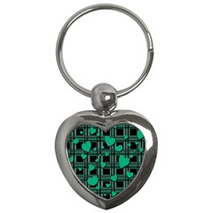 Green Love Key Chains (heart)  by Valentinaart