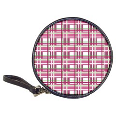 Pink Plaid Pattern Classic 20-cd Wallets by Valentinaart