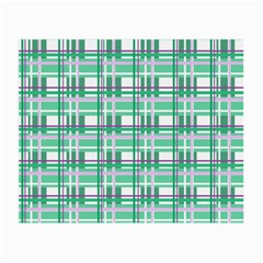 Green Plaid Pattern Small Glasses Cloth (2-side)