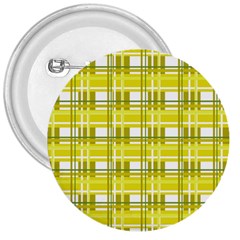 Yellow Plaid Pattern 3  Buttons by Valentinaart