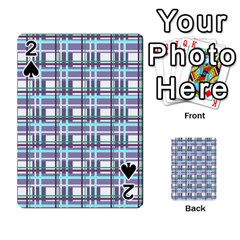 Decorative Plaid Pattern Playing Cards 54 Designs 