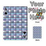 Decorative plaid pattern Playing Cards 54 Designs  Front - SpadeA