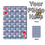 Decorative plaid pattern Playing Cards 54 Designs  Front - Heart8