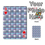 Decorative plaid pattern Playing Cards 54 Designs  Front - Heart9