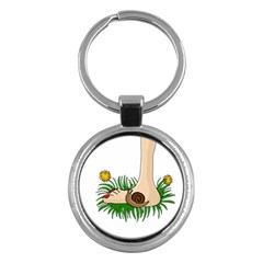 Barefoot In The Grass Key Chains (round)  by Valentinaart