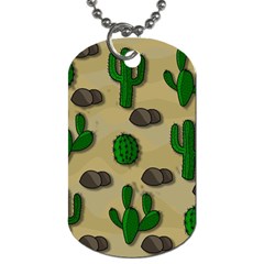 Cactuses Dog Tag (two Sides) by Valentinaart