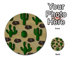 Cactuses Multi-purpose Cards (round)  by Valentinaart