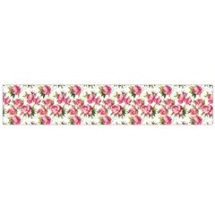 Gorgeous Pink Flower Pattern Flano Scarf (Large)